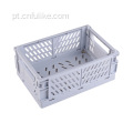 Home Desktop Stacked Organizer Folded Plastic Basket